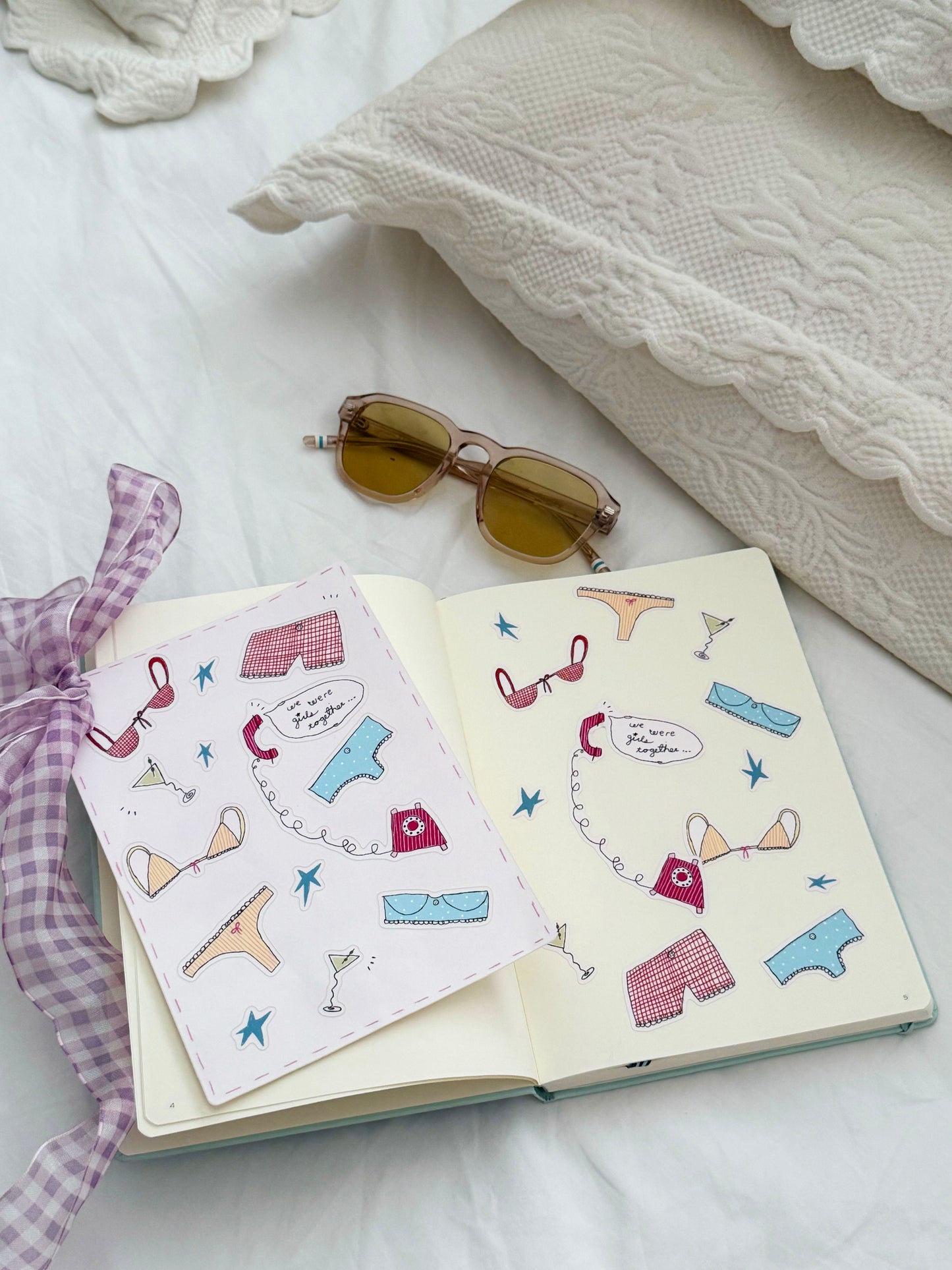 girlhood journal sticker sheet