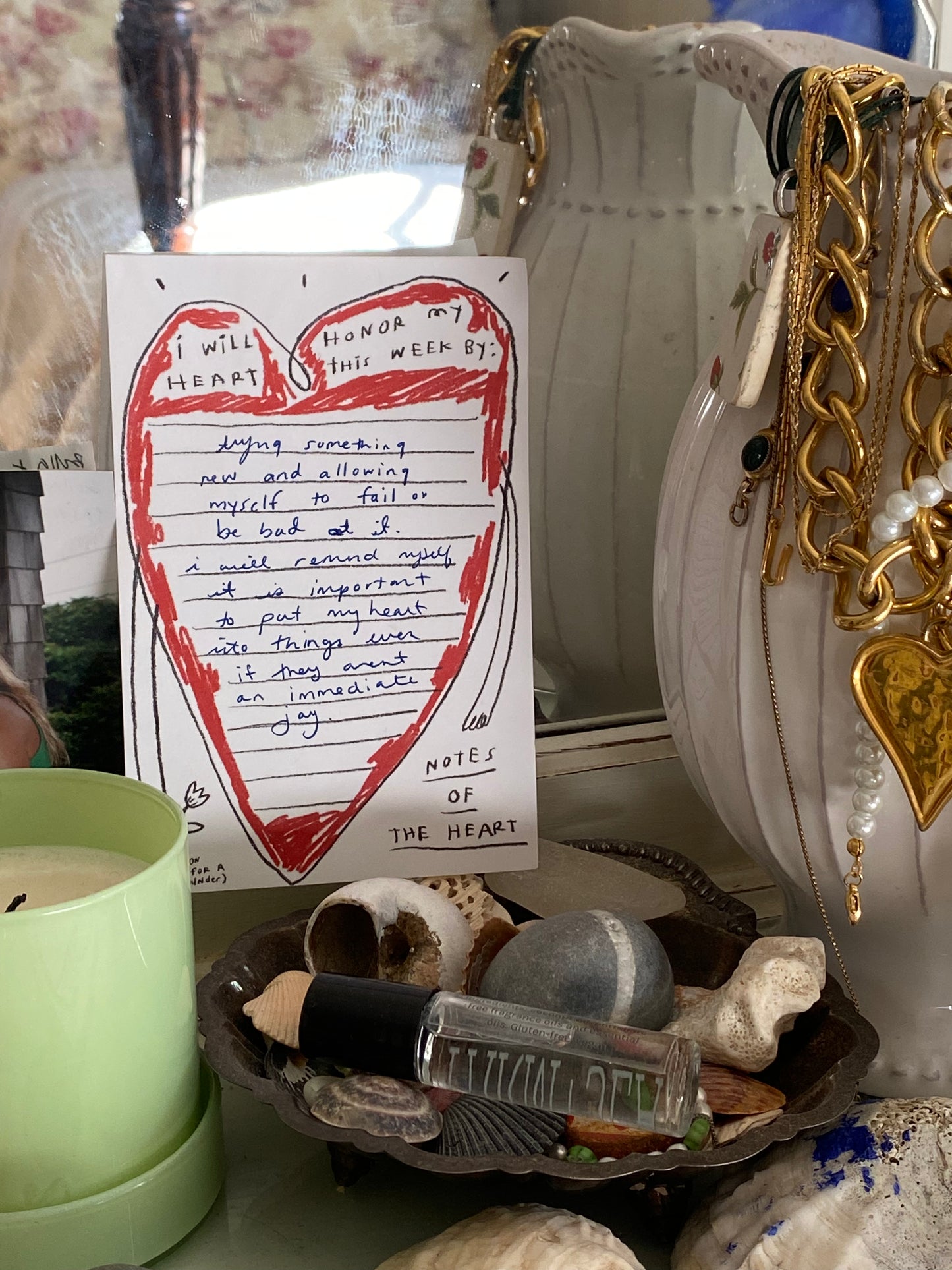 ‘notes of the heart’ notepad ❤️