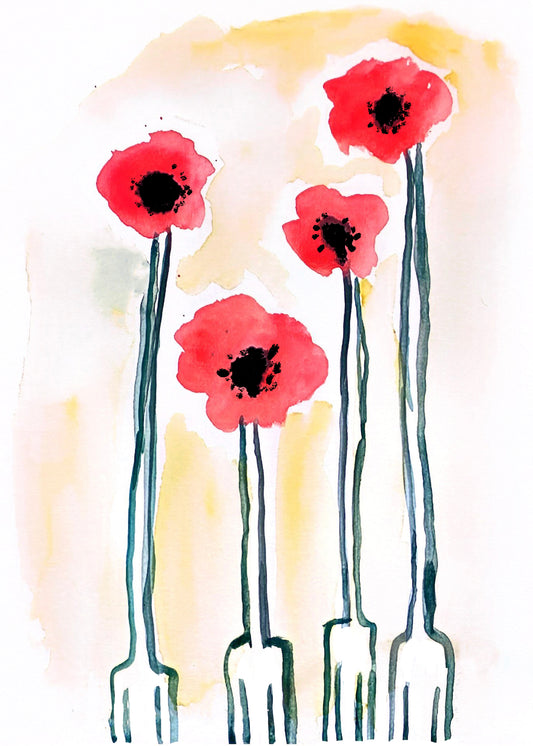 poppy people - 100% profits donated to a family in Gaza ❤️