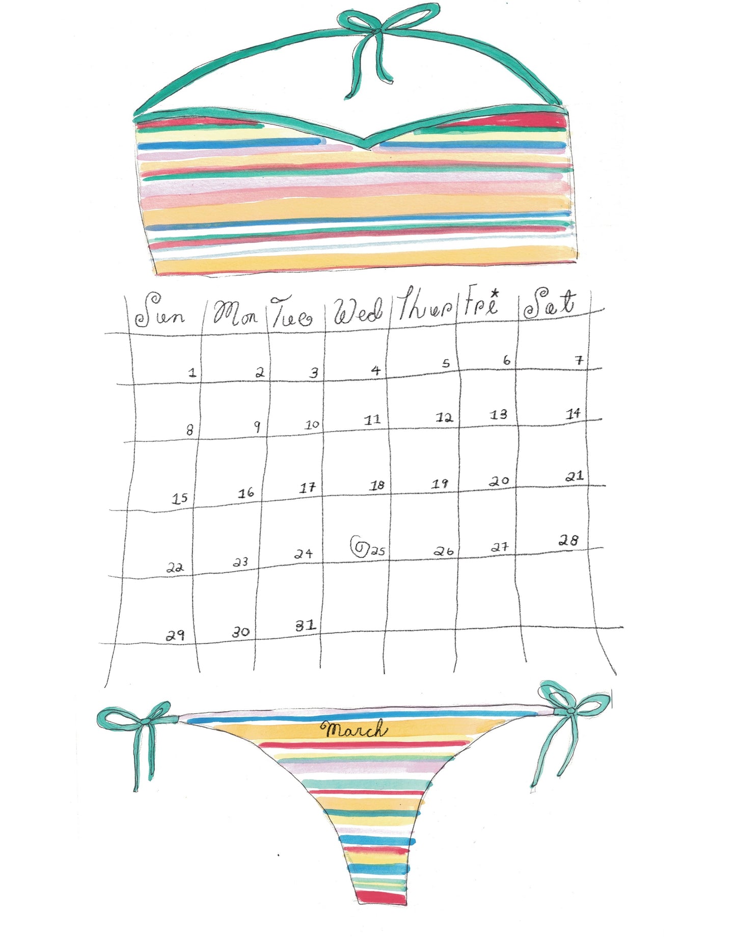 2026 Girlhood Calendar 👙 Pre-Order!