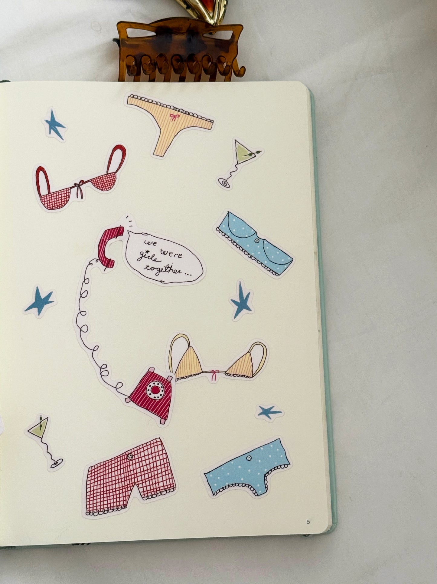 girlhood journal sticker sheet