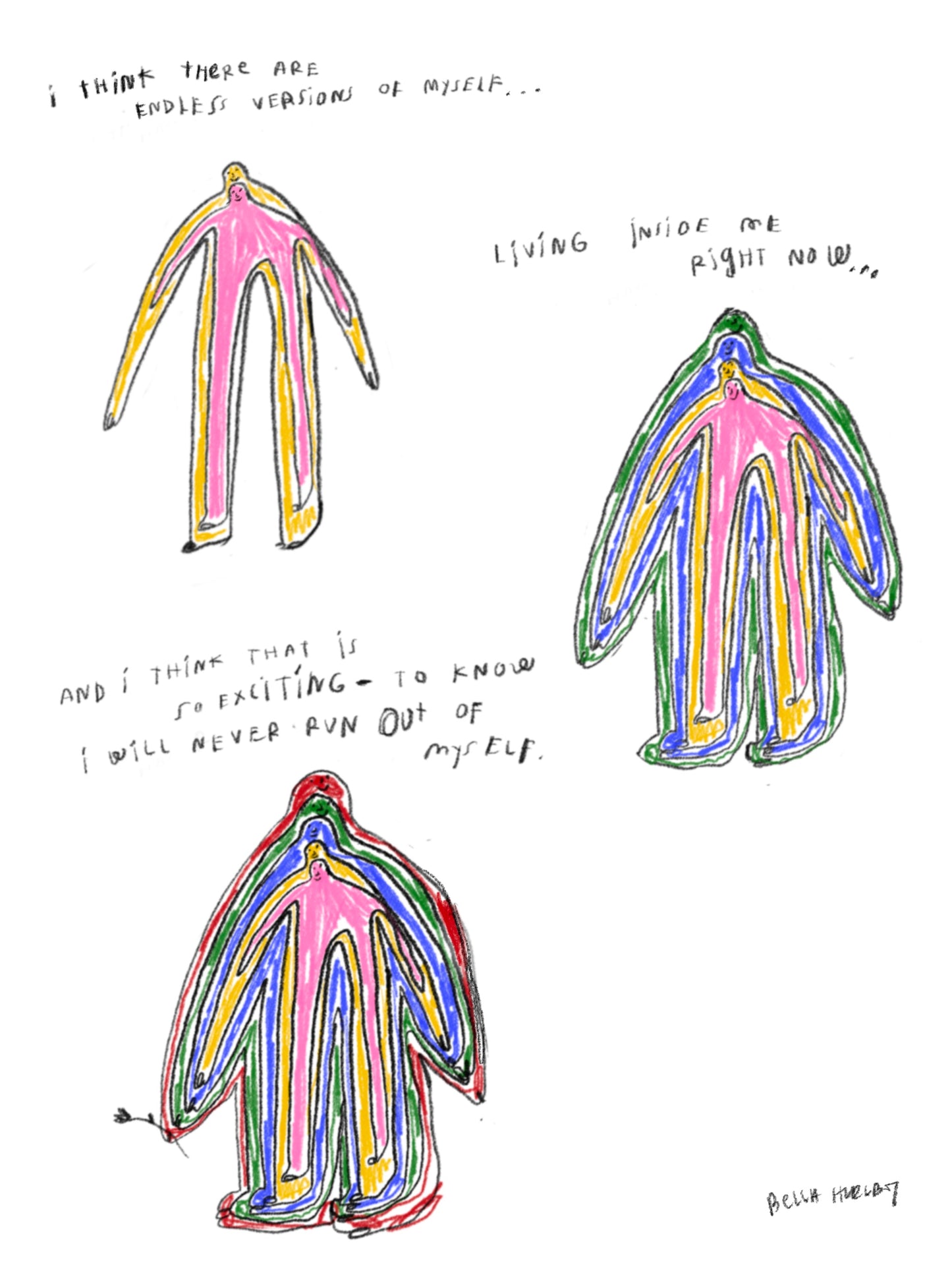 I will never run out of myself!