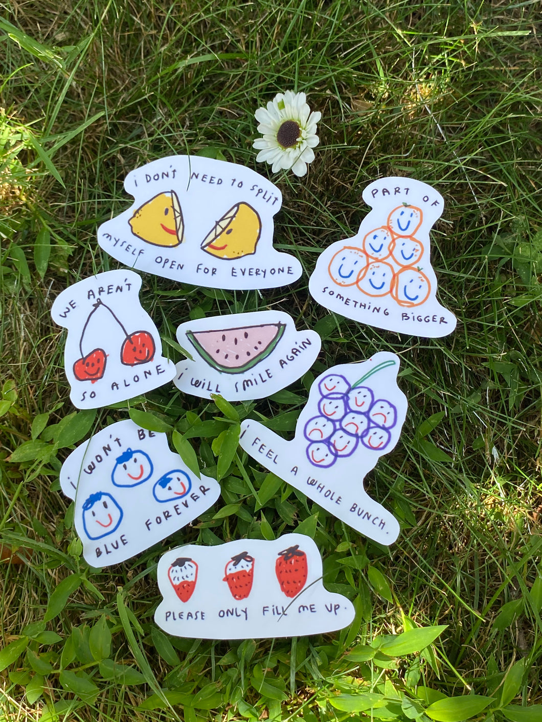 Little fruits big feelings *sticker pack*
